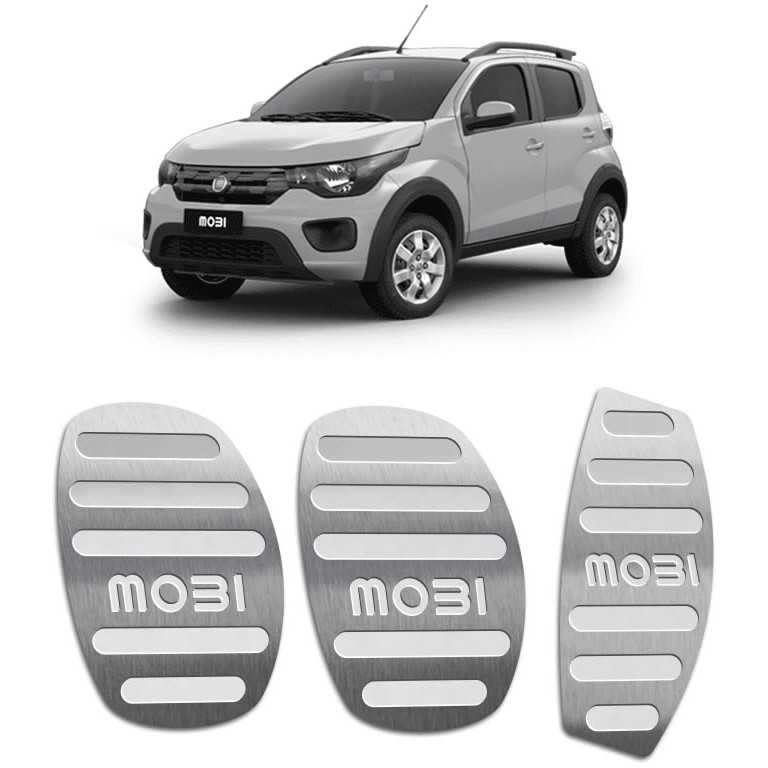 Pedaleira Mobi 17/.. Manual Aço Inox - Não fura o pedal