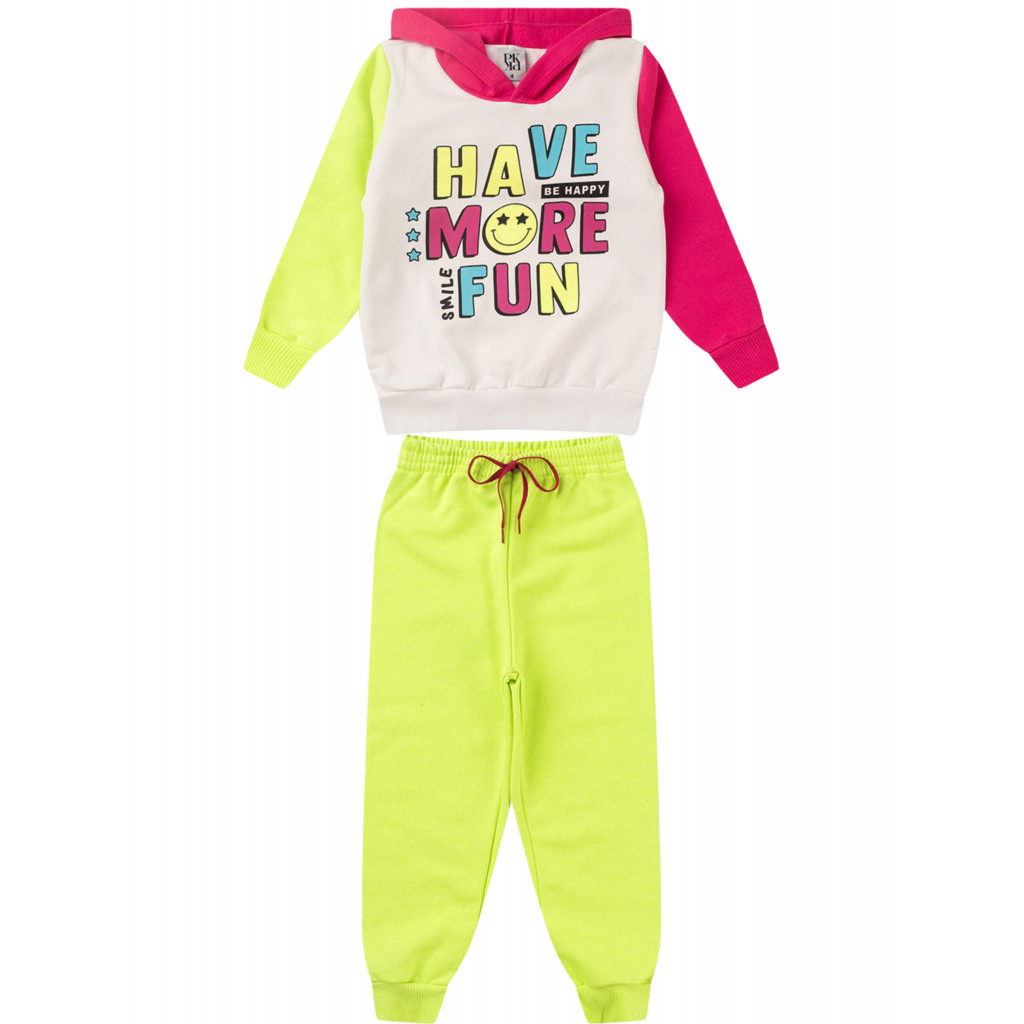 Conjunto Infantil Feminino Smile Fun em Oferta na Shopee