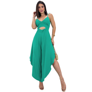 Macacão Feminino Social Pantacourt Duna Lastex Alcinha Verao em Oferta na Shopee