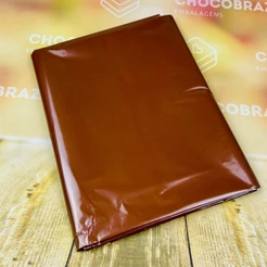 10~50 TOALHAS P/ MESA FESTA MARROM BOPP PEROLA 78X78 INOVE (CHOCO)