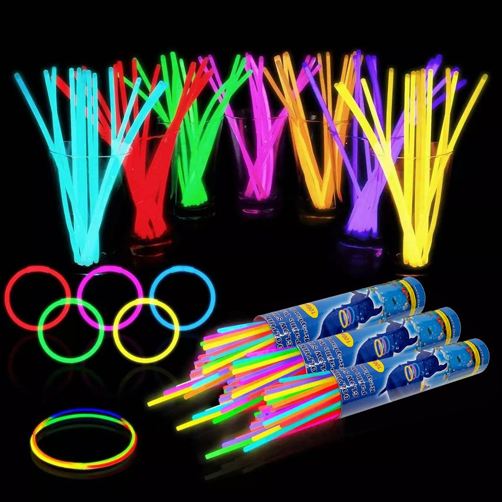 Kit 500 Pulseira Neon Alto Brilho Fluorescente Festa Balada Lembrancinha Festa Infantil