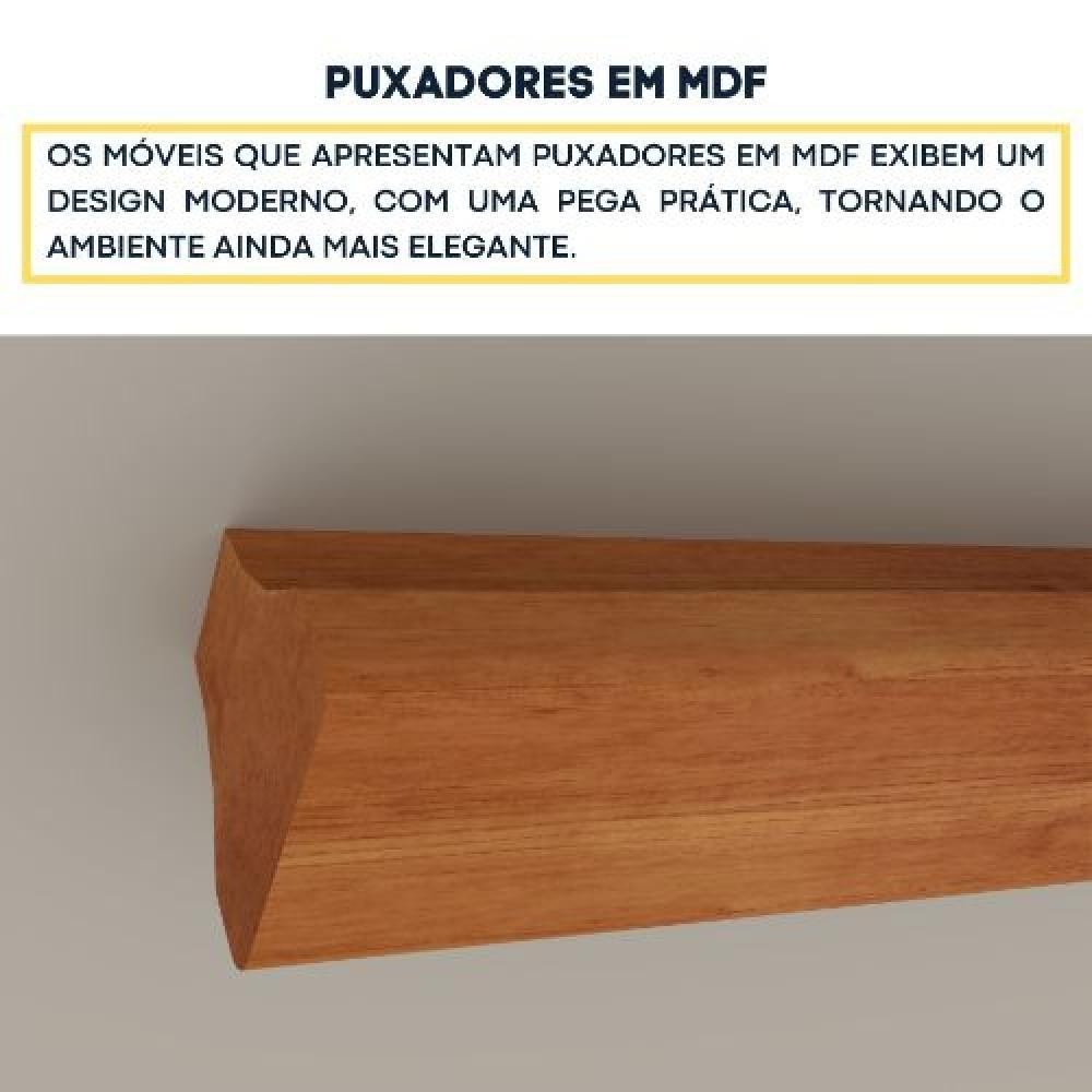 Detalhes do Cômoda 4 Gavetas 1 Sapateira Cinamomo/Off White Chicago TCIL