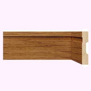 Kit Rodapé de MDF 10cmX15mmX2,40m 10 Barras com Friso 1002  Nogueira Málaga Frisado em Oferta na Shopee