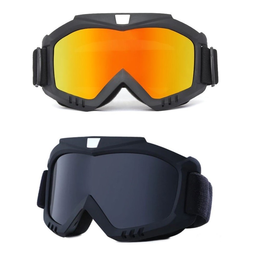 Kit 2 Óculos Uv Jet Ski Snowboard Esqui Motocross Paintball