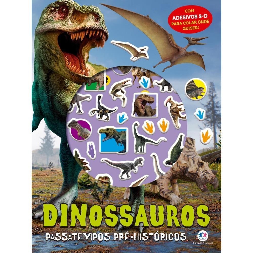 Livro Adesivos Dinossauros - Passatempos pré-históricos em Oferta na Shopee