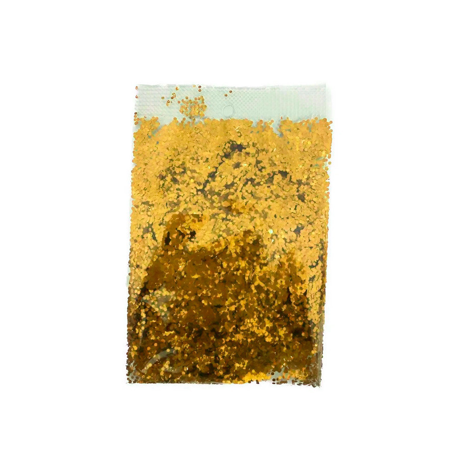 Confete Mini Bolinha Metalizado 15g - Dourado - Double Face - 1 unidade - Rizzo