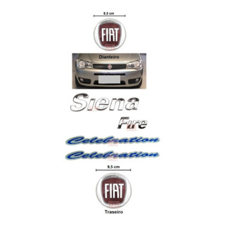 Kit Emblemas Siena Fire + Laterais Celebration - 2009 À 2010 em Oferta na Shopee