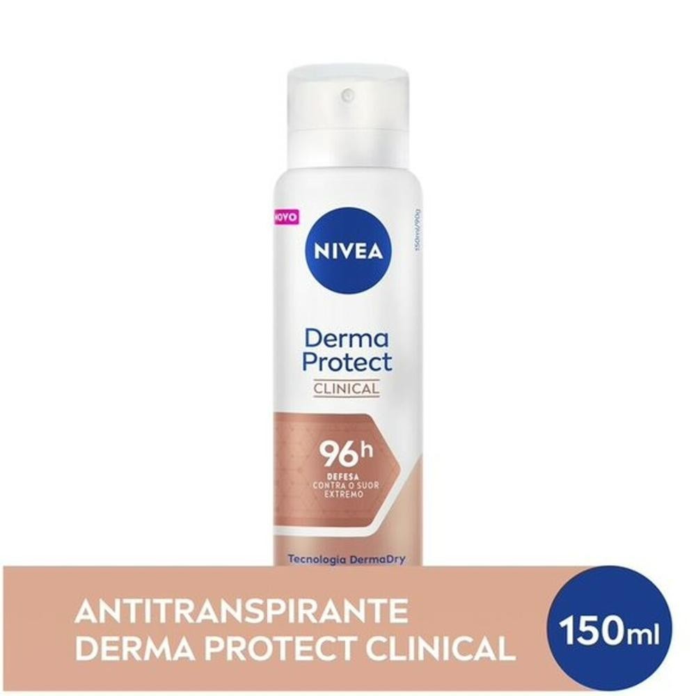 Antitranspirante Aerosol Nivea Derma Protect Clinical 150ml em Oferta na Shopee