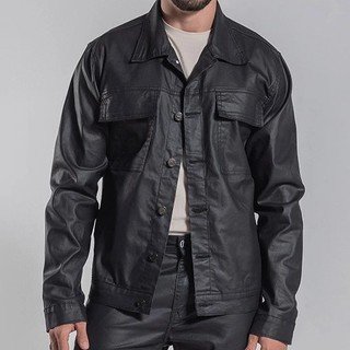Jaqueta Masculina Jaqueta Resinada Casaco Básico