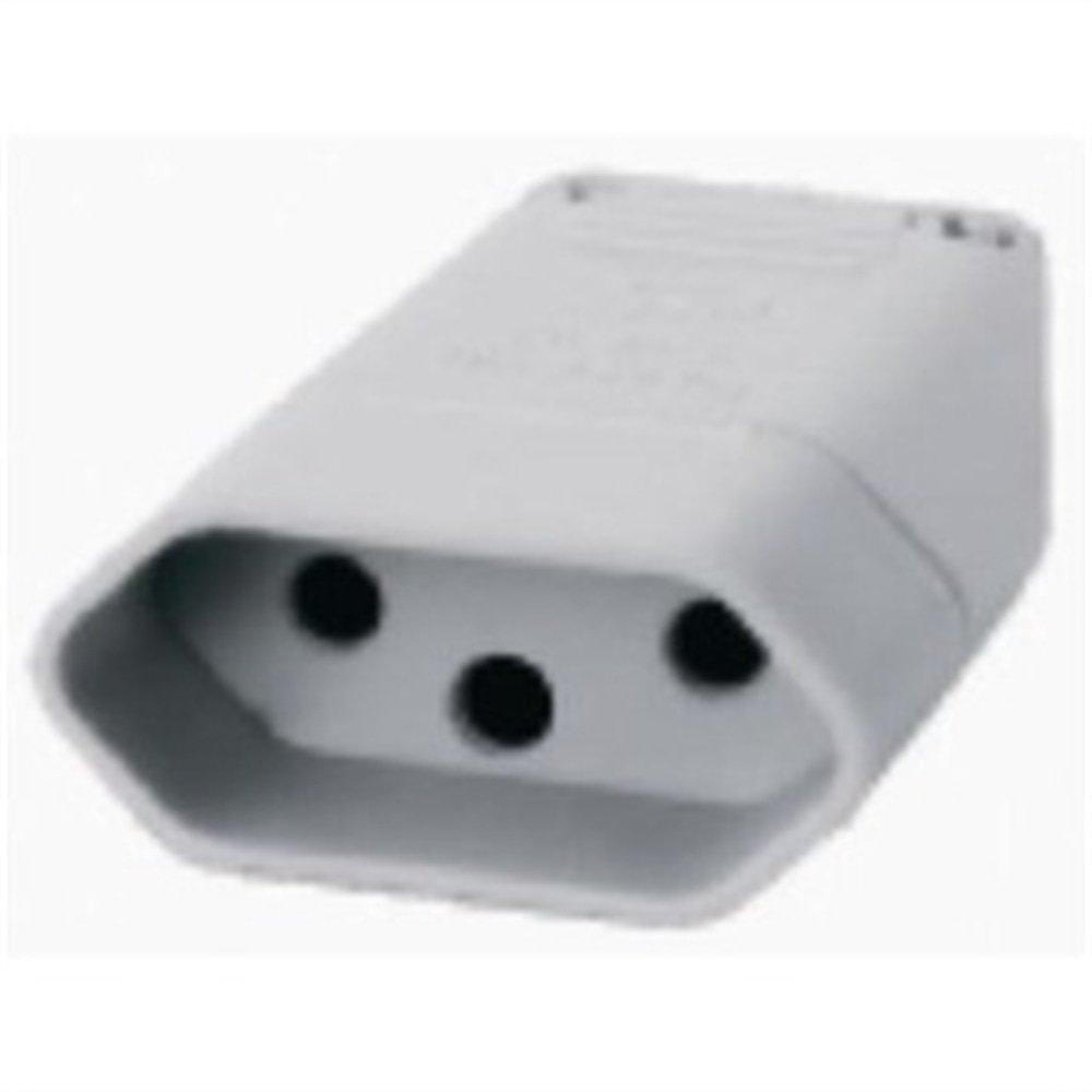 Pino Femea Ilumi 2p+T 10a/250v Cinza 10x1 em Oferta na Shopee