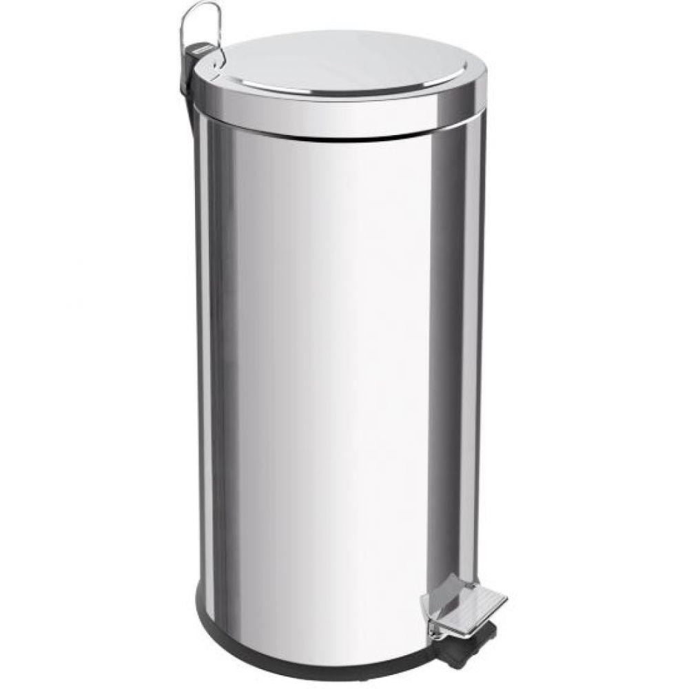Lixeira Inox com Pedal Brasil com Acabamento Polido e Balde Interno Removível 30L Tramontina - Home & Living