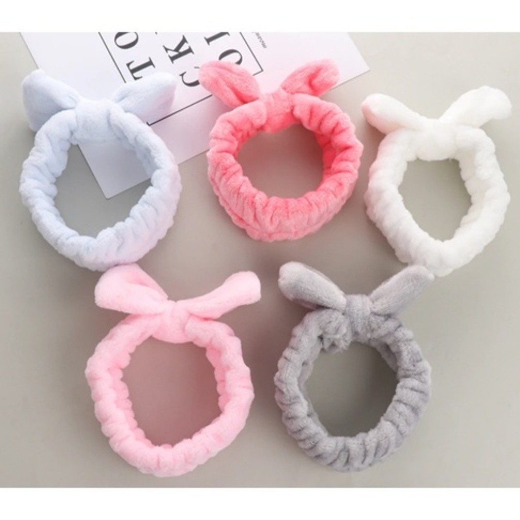 ANA1108 Faixa de Laço Maquiagem Makeup Tiara Cabelo Rosto Limpo faixa para maquiagem