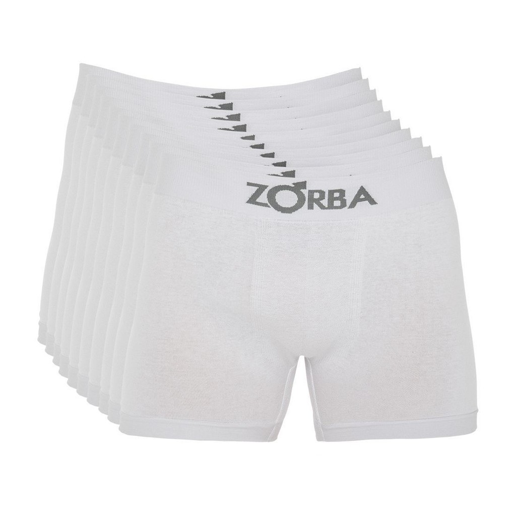 Kit com 10 Cuecas Zorba Boxer Algodão Sem Costura 781 - Men Clothes