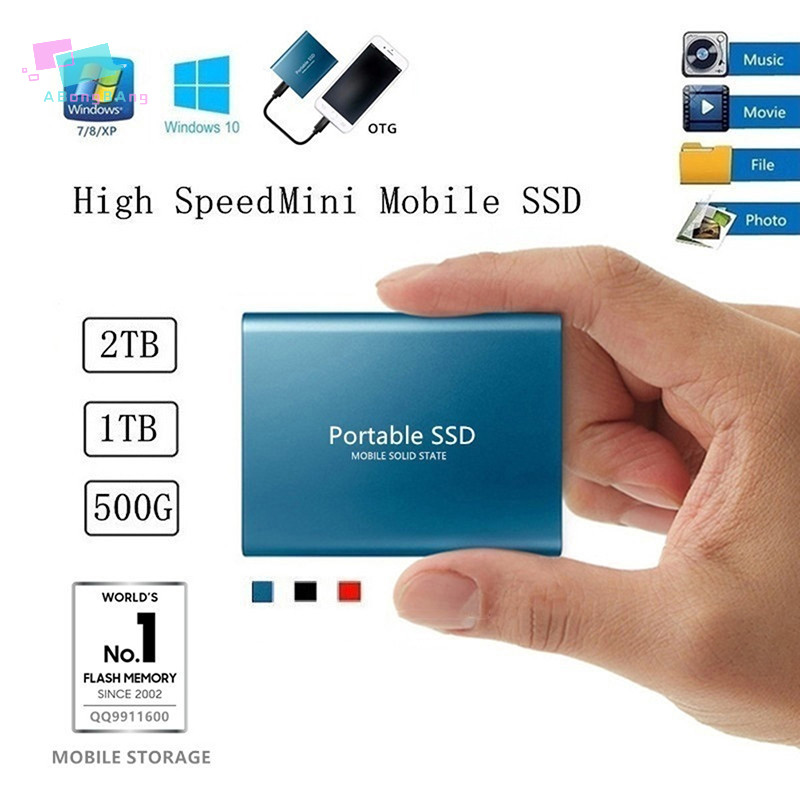 Abongbanghn 4TB/2TB/1TBGB Disco Rígido Móvel Tipo C USB3.1 Unidade De Estado Sólido SSD Portátil