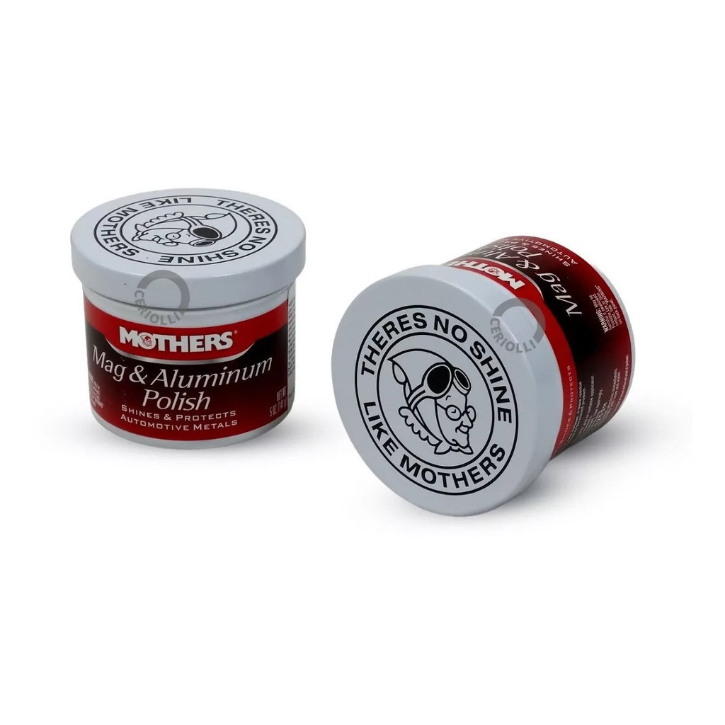 Kit 2 Un Polidor De Metais Mag Aluminum Polish 141g Mothers