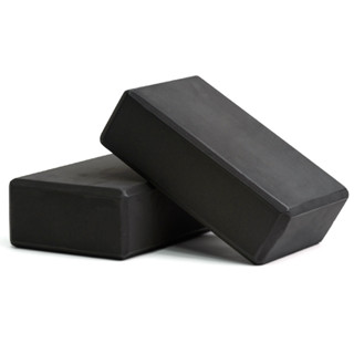 Kit 2 Tijolos de Yoga EVA Bloco Pilates Alongamento Ioga Meditação Alta Densidade Funcional Preto em Oferta na Shopee