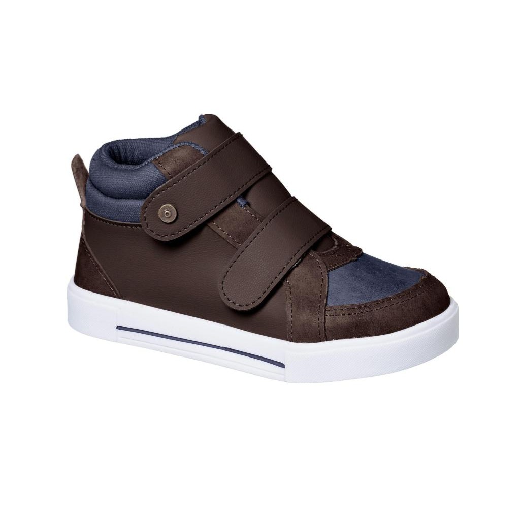 Tênis Infantil Cano Alto Estrela Café Pinokio