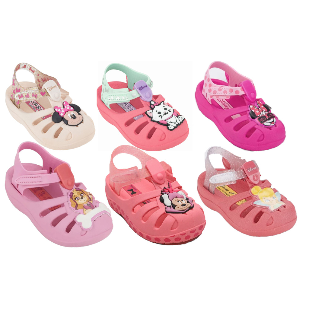 Sandália Infantil Babuche Disney Magic Marie/Sininho Tinker Bell/Patrulha Canina/Minnie