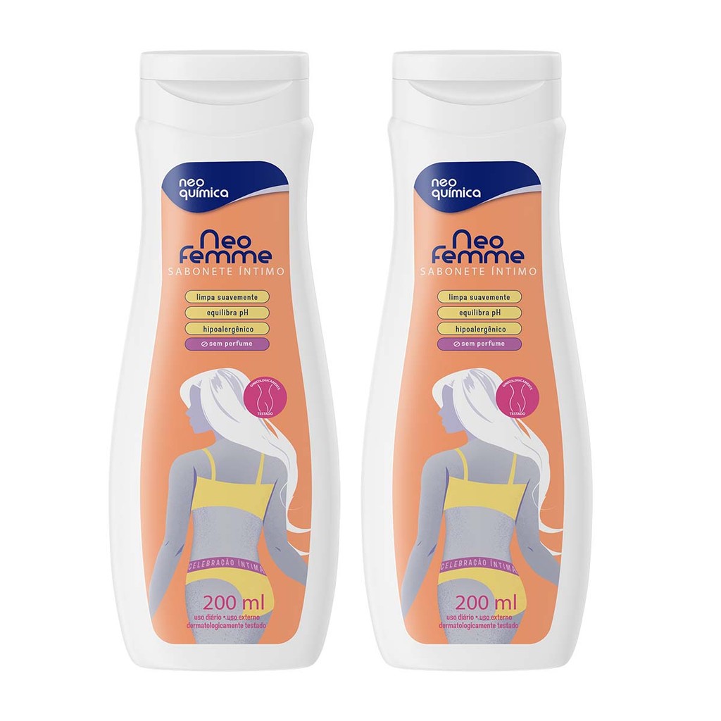 Kit 2 und Neofemme Sabonete Neutro Liquido 200 ml - Beauty