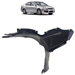 Parabarro Dianteiro Frontal Jetta 2006 2007 2008 2009 2010 Preto Sem grampos Presilhas