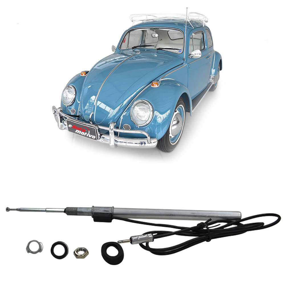 Antena Telescopia Volkswagen Fusca 4 Estágios Cromada em Oferta na Shopee