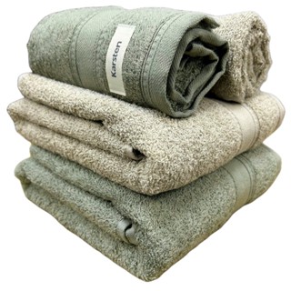 Jogo/Kit 2 Toalhas de Banho Linea Karsten + 2 Toalhas de Rosto Grossa Macia 100% Algodão 420g/m2 em Oferta na Shopee