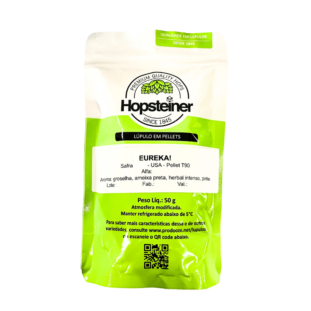 Lúpulo Hopsteiner Eureka - 50g (pellets)