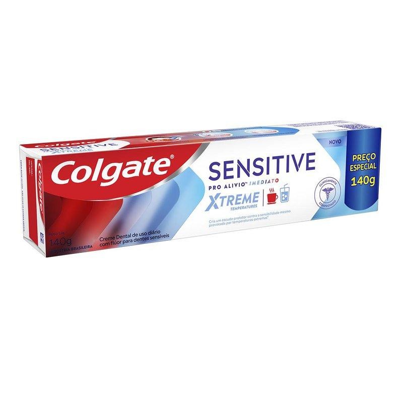 Detalhes do Creme Dental Para Sensibilidade Colgate Sensitive Pro Alívio Imediato Xtreme Temperatures 140g