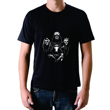 Camiseta Basica Camisa Star Wars Style Rhapsody Queen Inspired Metal Rock Music Unissex ref007 Ds