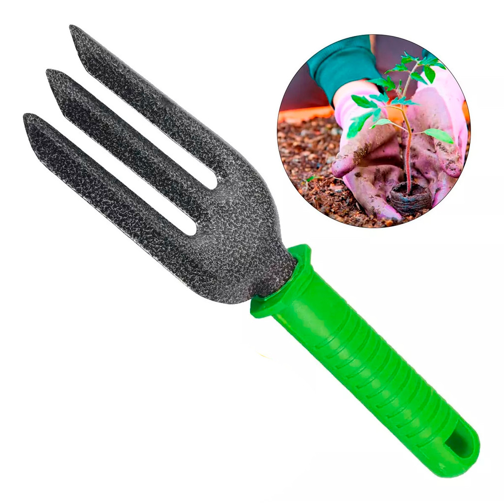 Garfo 3 Dentes 250 Mm Com Revestimento Protetor em Oferta na Shopee