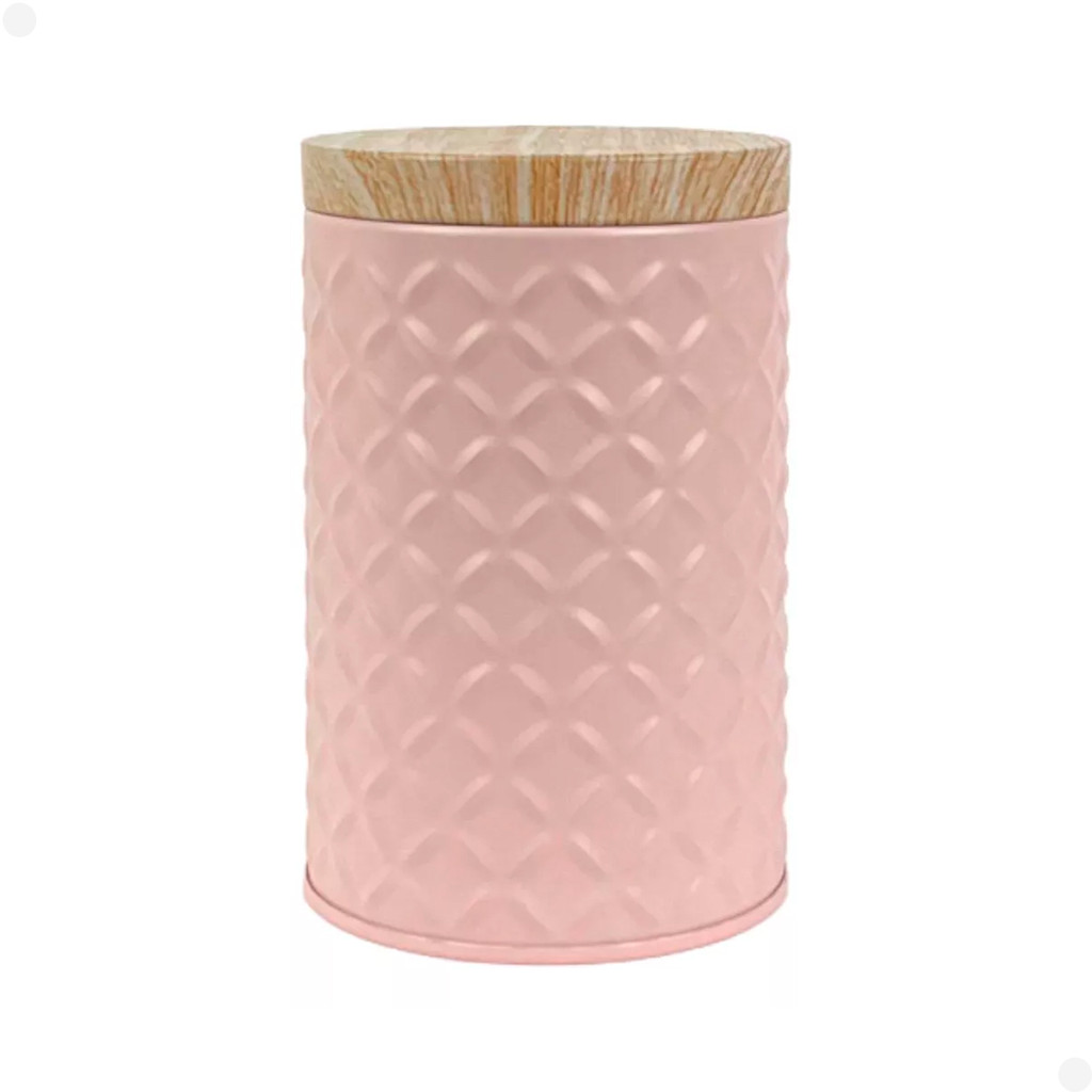 Lata Organizadora Multiuso de Metal Versatilidade Rosa Yoss em Oferta na Shopee