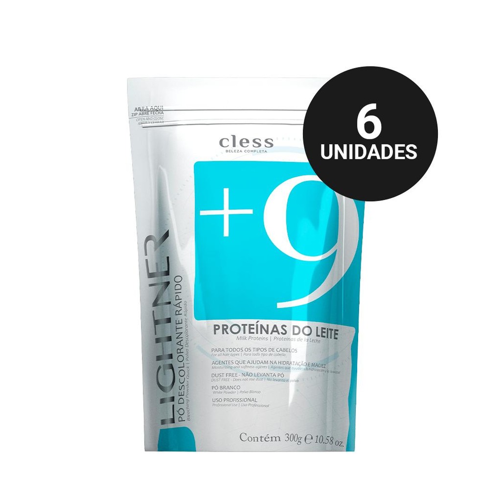 Kit Profissional Pó Descolorante Lightner Proteínas do Leite (6x300gr)