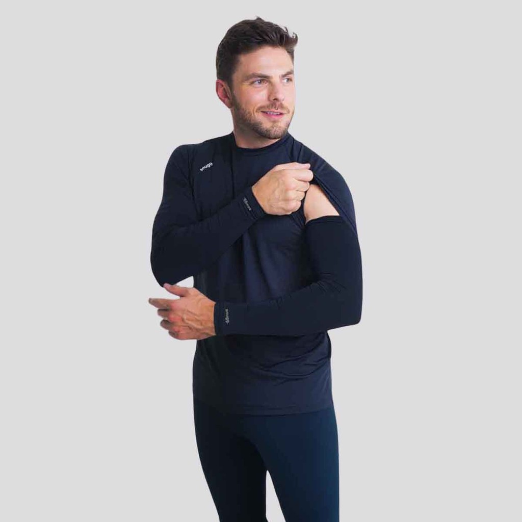 Manguito Snugg UV50+ Longo Preto em Oferta na Shopee