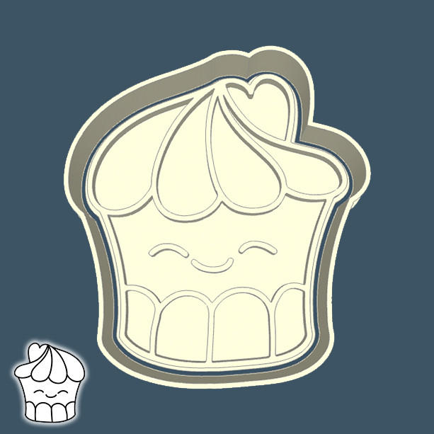 Cortador de Biscoito COMIDA E BEBIDAS - CUPCAKE