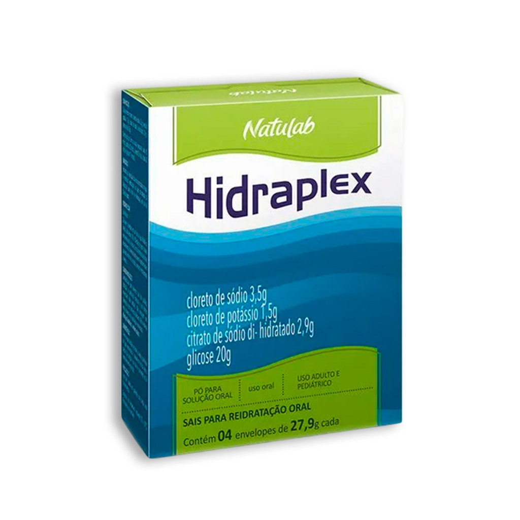 Hidraplex Repositor Hidroeletrolítico Oral 4 Sachês 28g Sabores Variados Adulto Infantil
