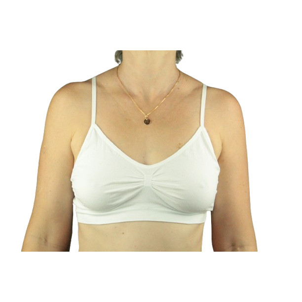 Sutiã top Confortavel Sem Costura Liso Basic+