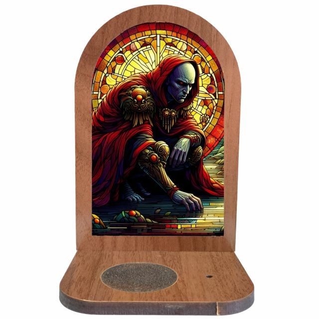 Altar Congá Exu do Lodo - Arte Estilo Vitral