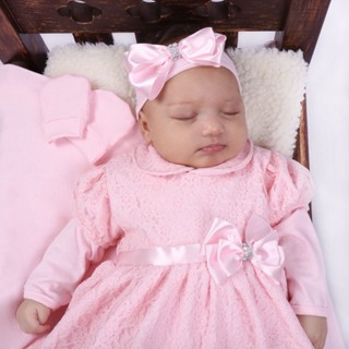 kit saída maternidade rosa baby menina aconchego em Oferta na Shopee