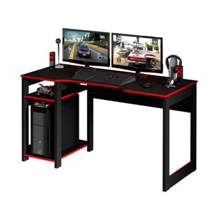 Mesa Para Computador Notebook Gamer ME4152 Preto/Vermelho - Tecno Mobili em Oferta na Shopee