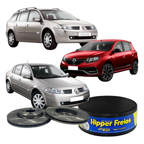 Par Disco Freio Ventilado Megane Sandero 2006 À 2021 em Oferta na Shopee