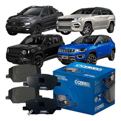 Jogo Pastilha De Freio Dianteira Original Cobreq Toro Jeep Compass Renegade