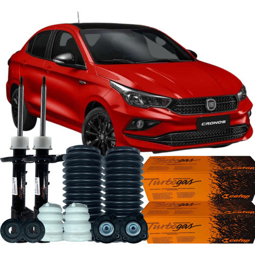 Kit Amortecedor Batente Coxim Dianteiro Fiat Cronos