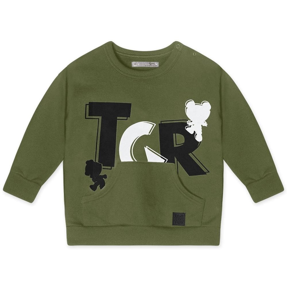 Blusão Manga Longa Moletom Masculino Bebê Tigor T. Tigre