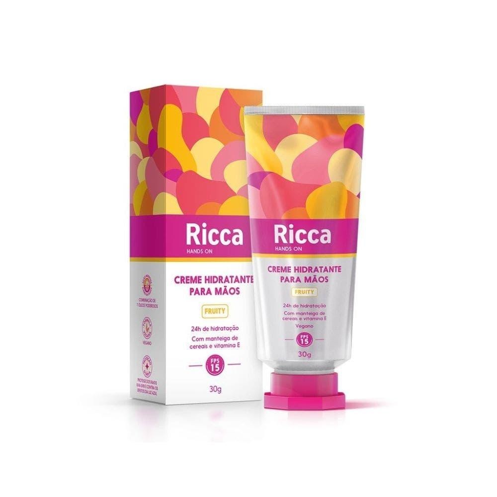 Creme Hidratante Ricca Para Mãos FPS15 Fruity em Oferta na Shopee