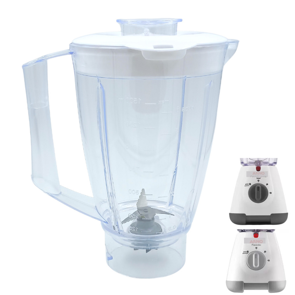 Jarra Copo de Liquidificador Arno Faciclic Juice Resistente Branco