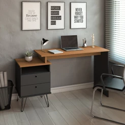 Mesa Escrivaninha Plus 2 Gavetas 006088 - Artany