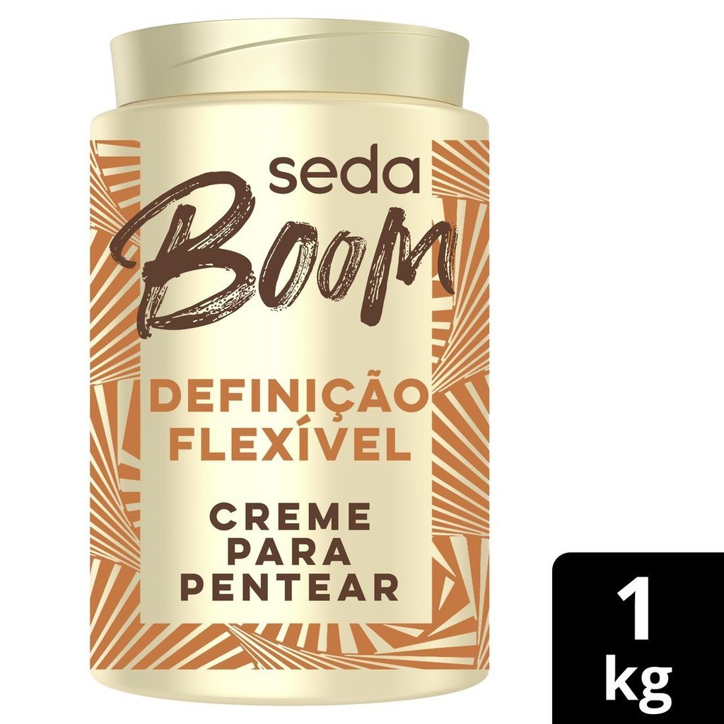 Creme para Pentear Seda Boom Definição Flexível 1kg em Oferta na Shopee