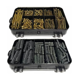 Kit Combo 200/300/500 pçs Parafusos Chipboard Philips Buchas com ou sem Maleta Cx estojo organizador em Oferta na Shopee