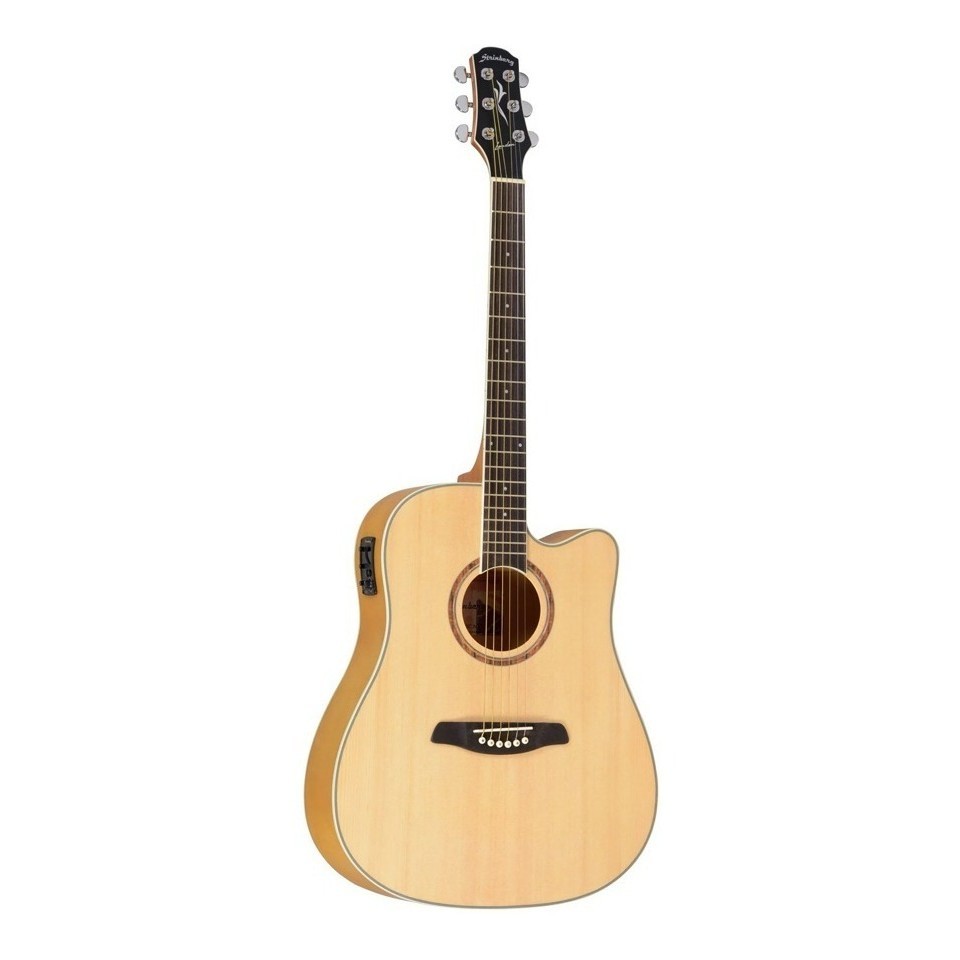 Violão Folk Eletrico Strinberg London Le30c Natural Satin Ns