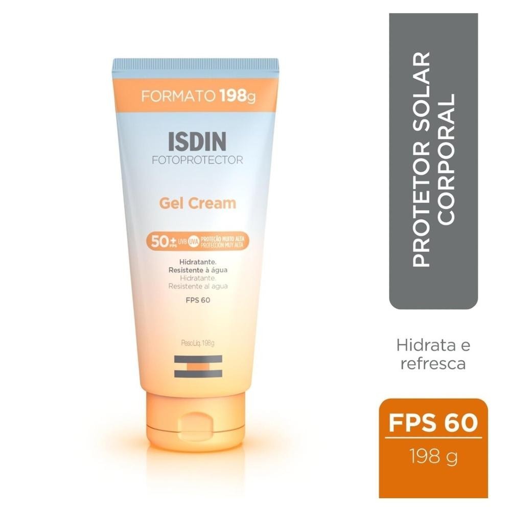 Protetor Solar Corporal Isdin Gel Cream 50+ FPS60 198g — imagem 2 de 2